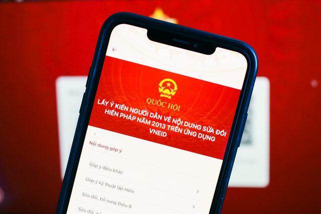 Hướng dẫn góp ý sửa đổi Hiến pháp bằng ứng dụng VNeID Hướng dẫn góp ý sửa đổi Hiến pháp bằng ứng dụng VNeID