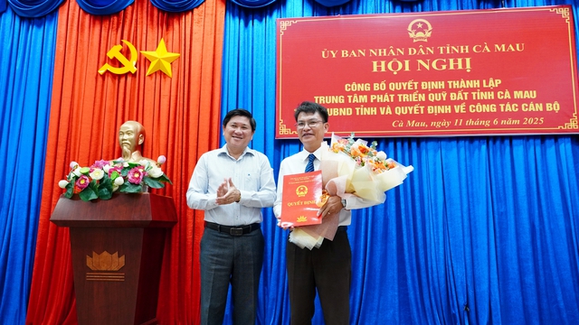 Cà Mau thành lập Trung tâm Phát triển quỹ đất trực thuộc UBND tỉnh Cà Mau thành lập Trung tâm Phát triển quỹ đất trực thuộc UBND tỉnh
