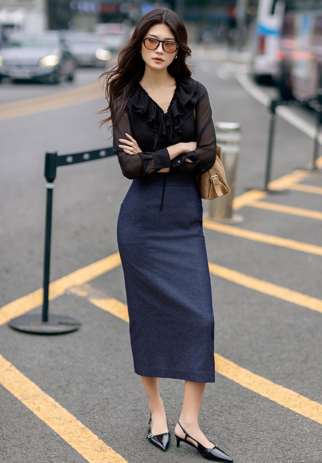 Trẻ hóa phong cách với thời trang denim cá tính nhưng trang nhã Trẻ hóa phong cách với thời trang denim cá tính nhưng trang nhã