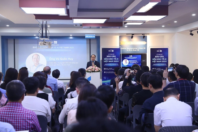 Vbee tham dự 'Lễ công bố Báo cáo nền kinh tế AI Việt Nam 2025'- Ảnh 2. Vbee tham dự 'Lễ công bố Báo cáo nền kinh tế AI Việt Nam 2025'- Ảnh 2.