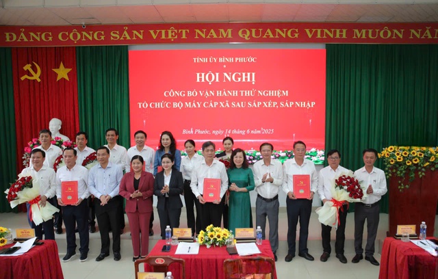 Bình Phước vận hành thử nghiệm bộ máy 5 phường, xã mới từ 16.6 Bình Phước vận hành thử nghiệm bộ máy 5 phường, xã mới từ 16.6