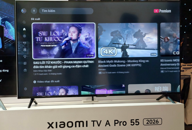 Khám phá TV thông minh Xiaomi TV A Pro 55 thế hệ 2026 Khám phá TV thông minh Xiaomi TV A Pro 55 thế hệ 2026