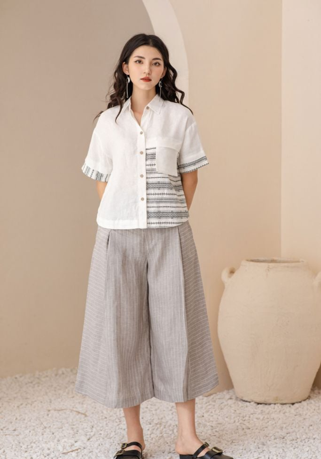 Trẻ trung và cá tính với quần culottes- Ảnh 8. Trẻ trung và cá tính với quần culottes- Ảnh 8.
