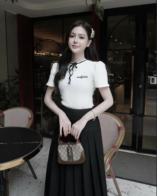Chân váy dài xếp ly, lựa chọn hoàn hảo cho cô nàng thanh lịch - Ảnh 5.