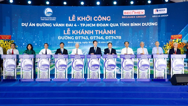 Phó thủ tướng Mai Văn Chính phát lệnh khởi công đường Vành đai 4 - TP.HCM - Ảnh 4.