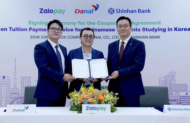 Zalopay hợp tác Danal và Shinhan Bank ra mắt dịch vụ thanh toán học phí quốc tế Zalopay hợp tác Danal và Shinhan Bank ra mắt dịch vụ thanh toán học phí quốc tế