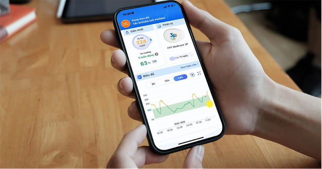 FPT ra mắt t&iacute;nh năng m&ocirc; phỏng miễn ph&iacute; m&aacute;y đo đường huyết li&ecirc;n tục 3P - Ảnh 1.