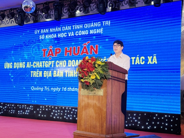 Quảng Trị: Tăng tốc phổ cập trí tuệ nhân tạo cho cán bộ, cộng đồng doanh nghiệp - Ảnh 1. Quảng Trị: Tăng tốc phổ cập trí tuệ nhân tạo cho cán bộ, cộng đồng doanh nghiệp - Ảnh 1.