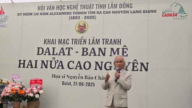 Triển lãm tranh kỷ niệm 132 năm bác sĩ Yersin đặt chân đến cao nguyên Lang Biang Triển lãm tranh kỷ niệm 132 năm bác sĩ Yersin đặt chân đến cao nguyên Lang Biang