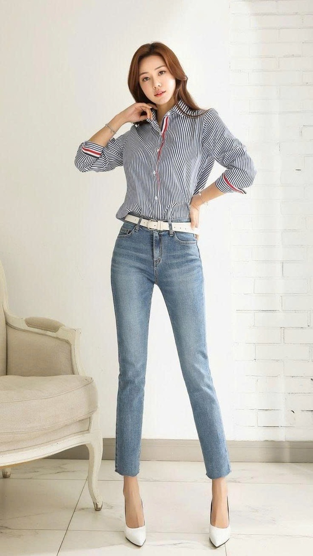 Nét thanh lịch, phóng khoáng cho nàng với quần skinny jeans- Ảnh 2. Nét thanh lịch, phóng khoáng cho nàng với quần skinny jeans- Ảnh 2.