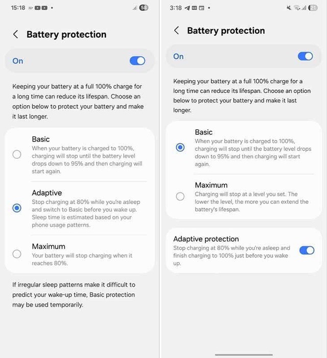Chế độ bảo vệ pin trên One UI 8 sắp thông minh hơn Chế độ bảo vệ pin trên One UI 8 sắp thông minh hơn
