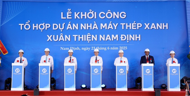 Khởi công tổ hợp dự án thép xanh gần 100.000 tỉ ở Nam Định- Ảnh 2. Khởi công tổ hợp dự án thép xanh gần 100.000 tỉ ở Nam Định- Ảnh 2.