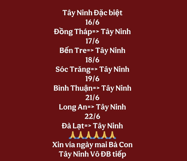 Bà con Tây Ninh trúng độc đắc 6 ngày trong tuần: ‘Xin vía’ trúng số thành trend mạng Bà con Tây Ninh trúng độc đắc 6 ngày trong tuần: ‘Xin vía’ trúng số thành trend mạng