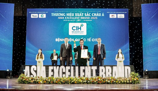 Bệnh viện Quốc tế City vinh dự đạt ‘Top 10 thương hiệu xuất sắc châu Á 2025’ Bệnh viện Quốc tế City vinh dự đạt ‘Top 10 thương hiệu xuất sắc châu Á 2025’