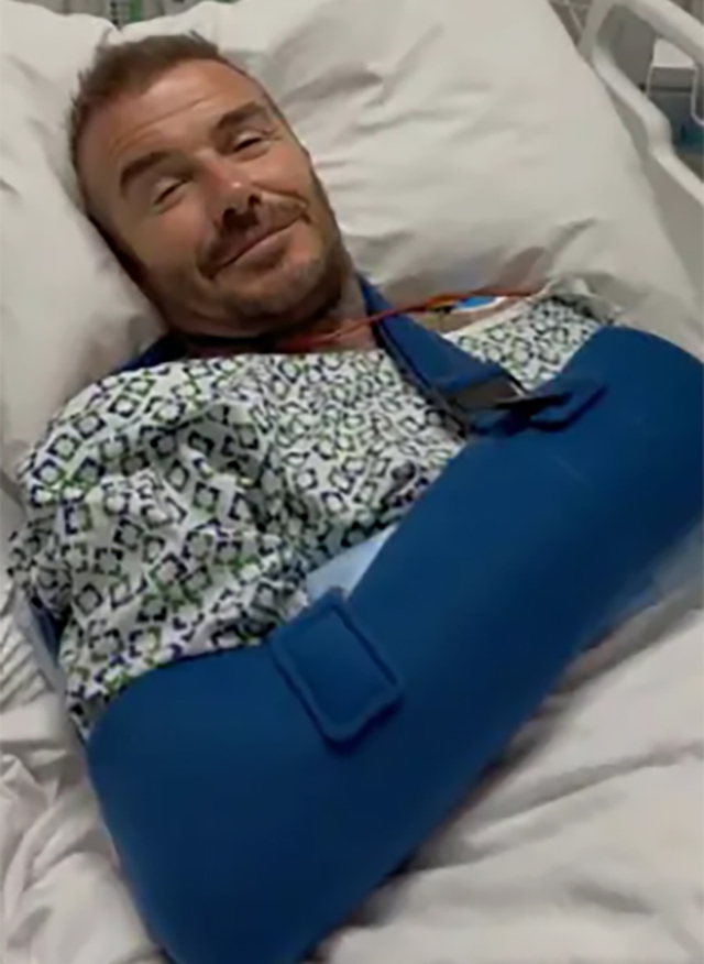 David Beckham nhập viện David Beckham nhập viện