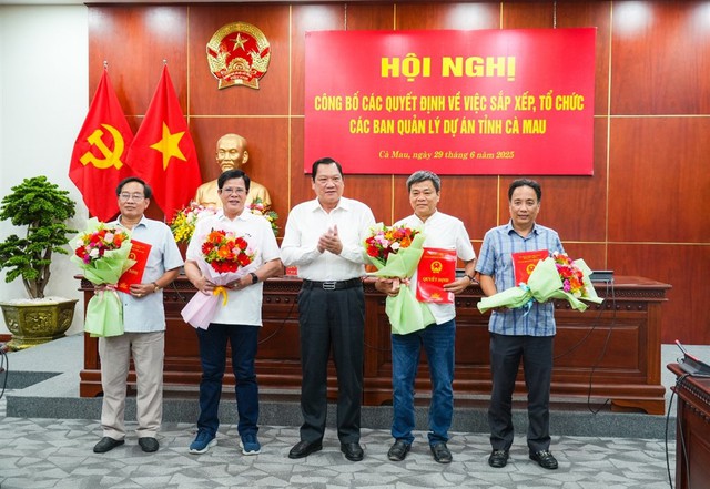 Cà Mau: Giải thể ban quản lý dự án cấp huyện, hợp nhất theo chuyên ngành - Ảnh 1.