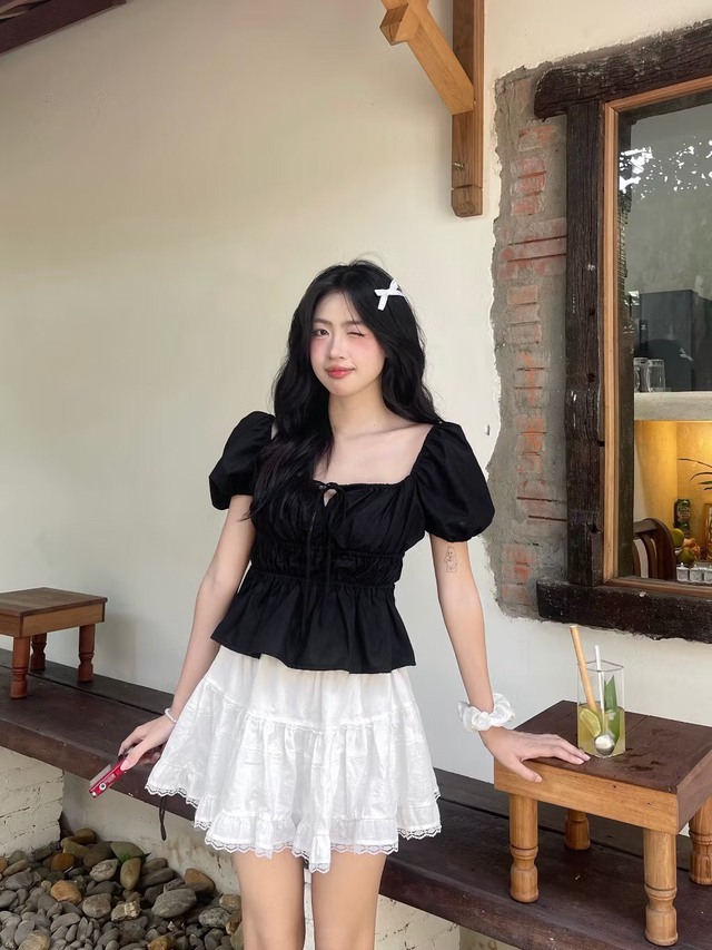 Áo babydoll tay bồng giúp nàng ‘ghi điểm’ trong buổi hẹn hò Áo babydoll tay bồng giúp nàng ‘ghi điểm’ trong buổi hẹn hò