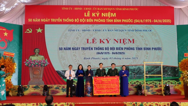Bình Phước tổ chức Lễ kỷ niệm 50 năm ngày truyền thống Bộ đội biên phòng Bình Phước tổ chức Lễ kỷ niệm 50 năm ngày truyền thống Bộ đội biên phòng