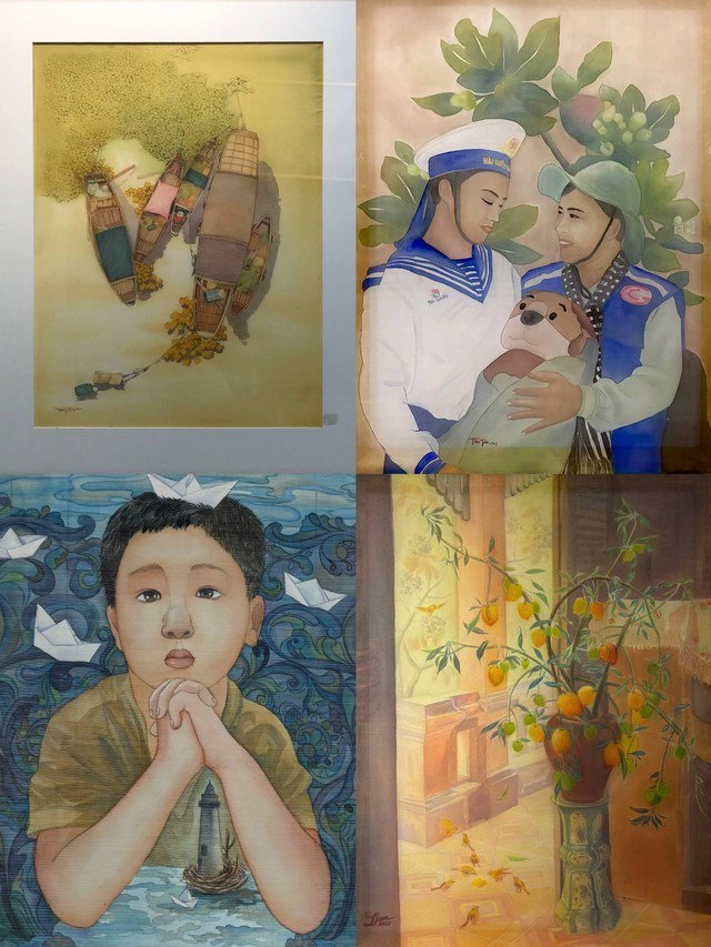 Có gì độc đáo ở triển lãm 'Dệt sắc màu tơ'?- Ảnh 3. Có gì độc đáo ở triển lãm 'Dệt sắc màu tơ'?- Ảnh 3.