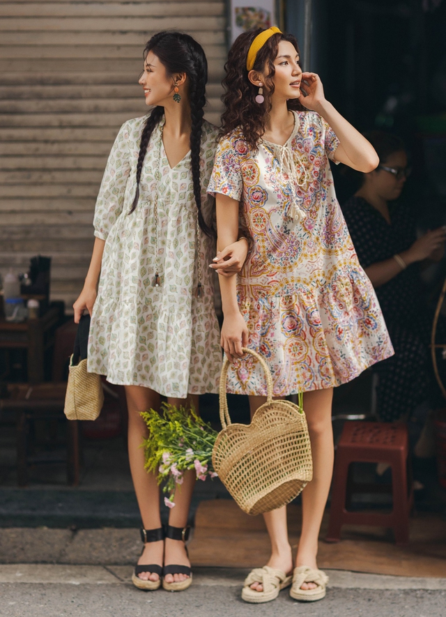 Đầm suông vải thô, nét duyên thầm phóng khoáng ngày hè - Ảnh 4.