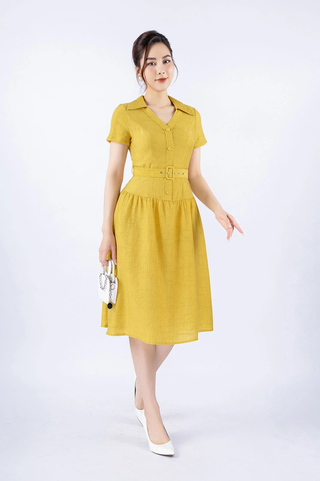 Đầm sơ mi, lựa chọn hoàn hảo cho các quý cô công sở - Ảnh 6.