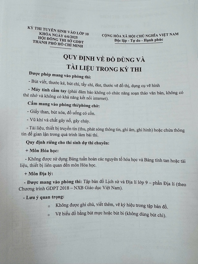 Lưu ý quan trọng về máy tính khi thi lớp 10 tại TP . HCM năm 2025 - 2026 - Ảnh 2. Lưu ý quan trọng về máy tính khi thi lớp 10 tại TP . HCM năm 2025 - 2026 - Ảnh 2.