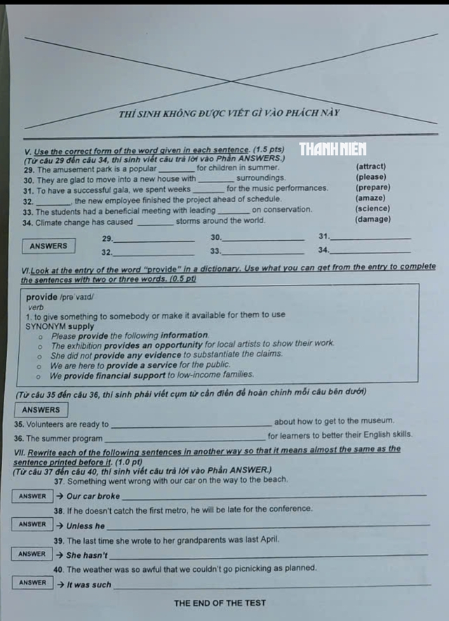 Thi lớp 10 TP.HCM: Gợi &yacute; giải đề thi m&ocirc;n tiếng Anh - Ảnh 4.