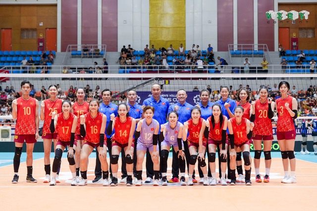 Đội tuyển bóng chuyền nữ Việt Nam thắng dễ Hồng Kông ở AVC Nations Cup 2025