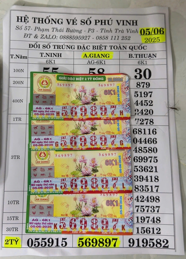 Mua 4 tờ vé số khi đi chợ, người đàn ông ẵm trọn giải độc đắc Mua 4 tờ vé số khi đi chợ, người đàn ông ẵm trọn giải độc đắc