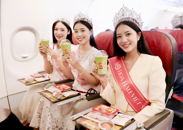 Tân Hoa hậu Việt Nam bay cùng Vietjet trên hành trình đầu tiên sau lễ đăng quang - Ảnh 4.