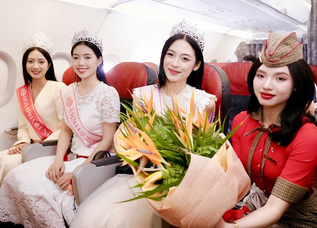 Tân Hoa hậu Việt Nam bay cùng Vietjet trên hành trình đầu tiên sau lễ đăng quang - Ảnh 5.