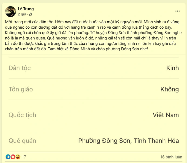 Hôm nay ngày 1.7.2025, trên mạng xã hội nhộn nhịp tạm biệt 'tỉnh xưa, tên cũ'- Ảnh 4.