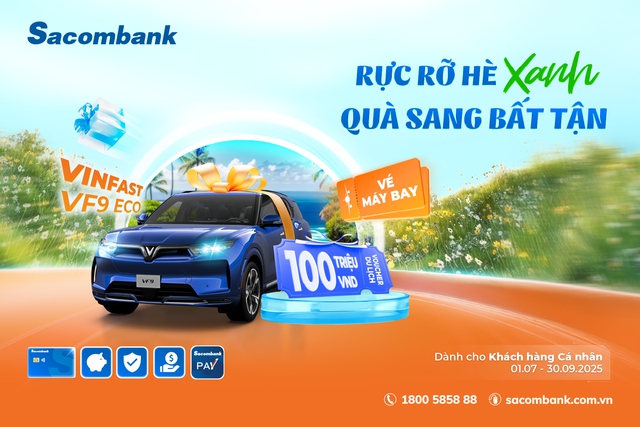 Sacombank khởi động mùa hè rực rỡ với hàng loạt chương trình khuyến mãi hấp dẫn - Ảnh 1.