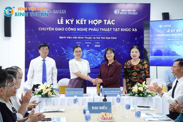 Bệnh viện Mắt Bình Thuận ký kết hợp tác cùng Viện Thị giác Hải Yến Bệnh viện Mắt Bình Thuận ký kết hợp tác cùng Viện Thị giác Hải Yến