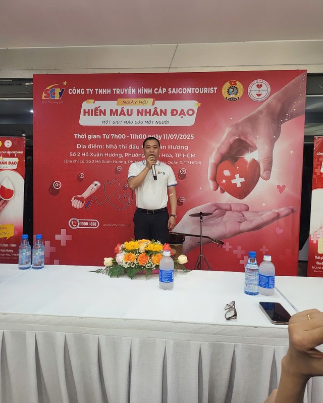 Ngày hội hiến máu nhân đạo SCTV 2025: Hàng ngàn đơn vị máu trao hy vọng sống- Ảnh 1.