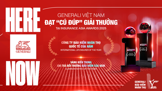 Generali Việt Nam ghi dấu ấn với cú đúp giải thưởng tại Insurance Asia Awards 2025- Ảnh 1. Generali Việt Nam ghi dấu ấn với cú đúp giải thưởng tại Insurance Asia Awards 2025- Ảnh 1.