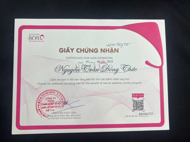 

Mạng lưới ung thư vú VN ghi nhận nghĩa cử của anh Thức dành cho bệnh nhân ung thư  
