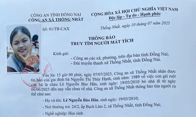 Đồng Nai: Truy tìm 2 cô gái trẻ 'mất tích' - Ảnh 2.