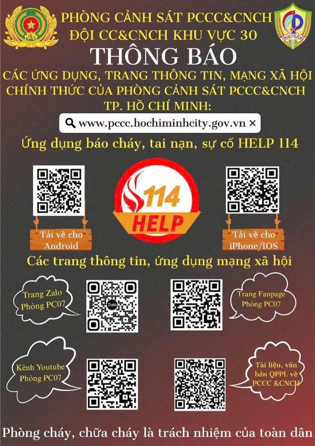 TP.HCM kêu gọi quét mã QR phòng chống cháy nổ chung cư, nhà ở xã hội- Ảnh 3. TP.HCM kêu gọi quét mã QR phòng chống cháy nổ chung cư, nhà ở xã hội- Ảnh 3.