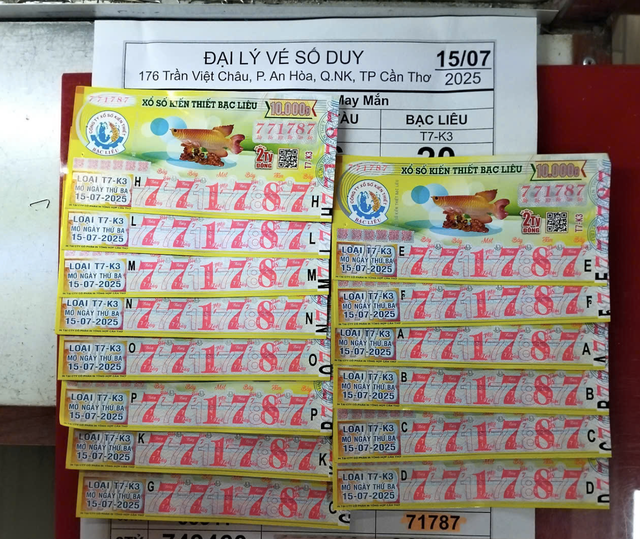 Xổ số miền Nam 15.7: Đại lý vừa đổi 28 tờ trúng thưởng ở TP.HCM, Cần Thơ - Ảnh 1.