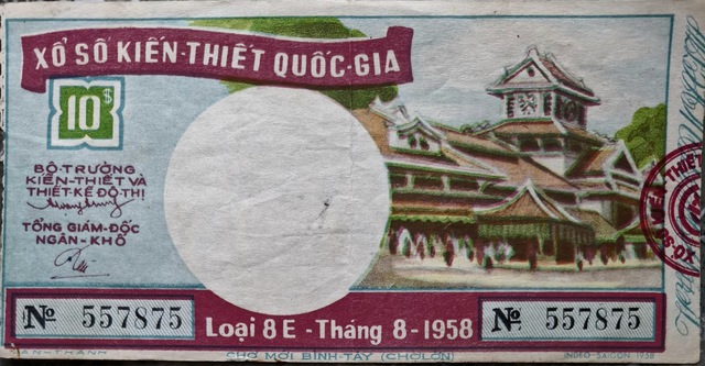 Độc lạ những tờ vé số kiến thiết xưa- Ảnh 4.