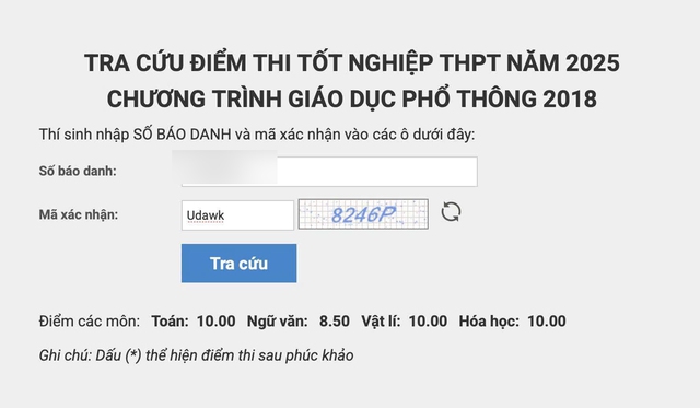 

Điểm các môn thi của Hiền Mai  
