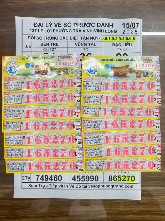 Từ TP.HCM về Đồng Tháp làm việc, nam phụ hồ bất ngờ trúng số 14 tờ - Ảnh 1.
