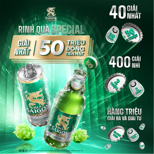 Saigon Special Beer ត្រលប់មកវិញហើយ៖ ស្រាបៀរនៃពិធីជប់លៀងដែលមិនអាចបំភ្លេចបាន - រូបថត ១.