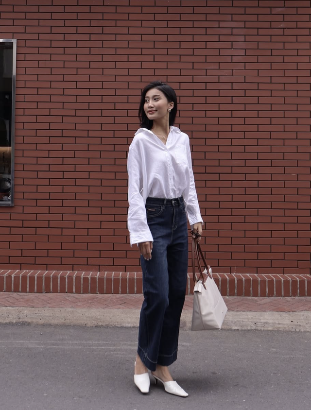 Chuẩn 'nàng thơ hiện đại' nhờ diện áo sơ mi trắng - Ảnh 7.