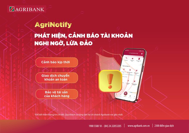 Agribank tăng cường biện pháp bảo vệ tài khoản khách hàng - Ảnh 1.