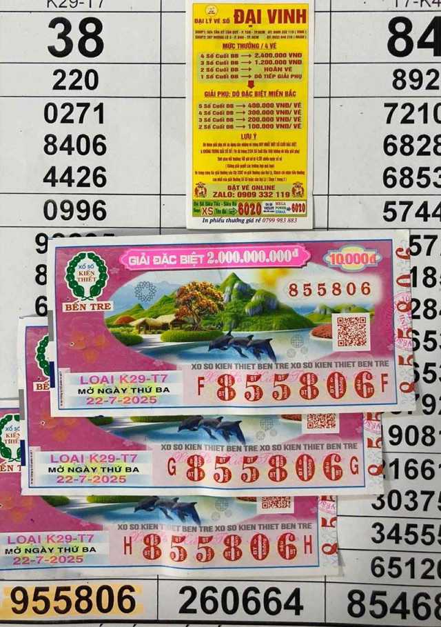 Xổ số miền Nam ngày 22 tháng 7: Khách ở TP.HCM mừng vì bỗng dưng trúng số Xổ số miền Nam ngày 22 tháng 7: Khách ở TP.HCM mừng vì bỗng dưng trúng số