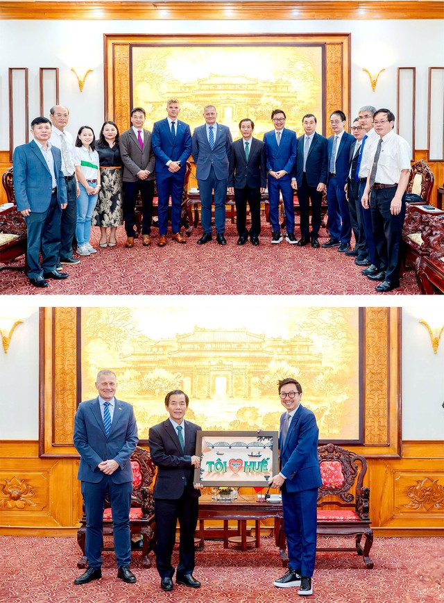 Đại sứ Đan Mạch và Carlsberg Việt Nam thăm, làm việc với lãnh đạo thành phố Huế - Ảnh 1.