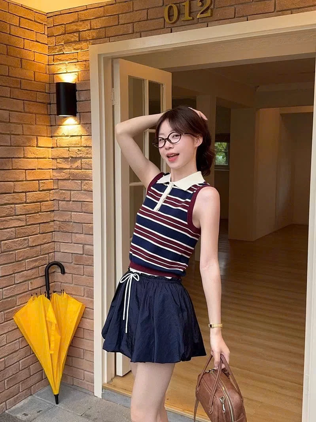 Áo polo tank top - giao thoa cá tính với dịu dàng- Ảnh 4.
