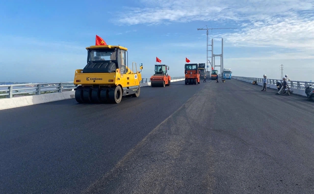 Cầu Rạch Miễu 2 đã hoàn thành 99% khối lượng thi công- Ảnh 2.